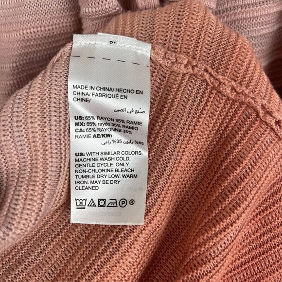 Chicos Womens Cardigan Sweater Size S Ombre Pink Long Sleeve Open Front - Picture 4 of 6